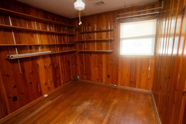 114 Bordeaux St, North Augusta, SC 29841 - spare room with wood finished floors and wood walls