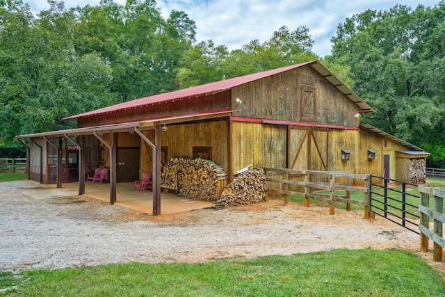 view of stable