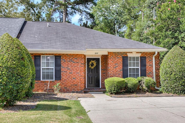 view of ranch-style home