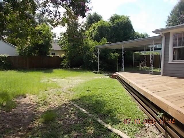 1420 Heath St, Augusta, GA 30904 - view of yard with a deck