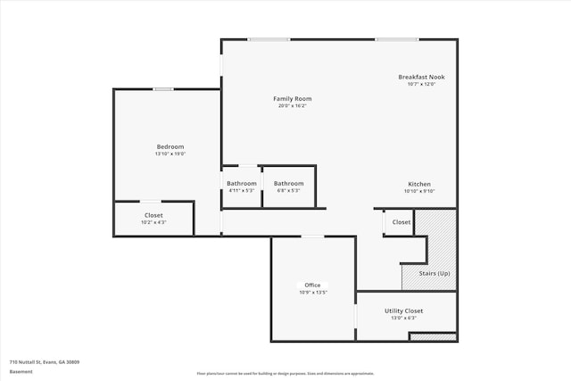 710 Nuttall St, Evans, GA 30809 - home floor plan