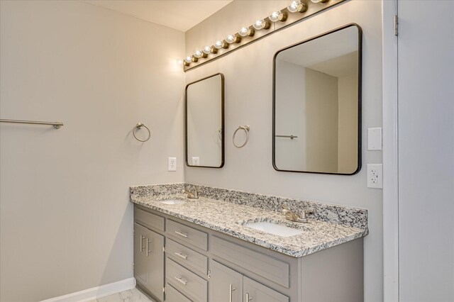 1116 Northwood Rd, Augusta, GA 30909 - bathroom with double vanity and baseboards