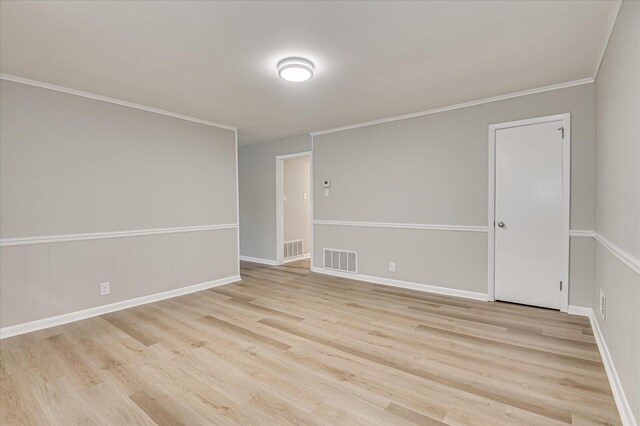 1116 Northwood Rd, Augusta, GA 30909 - unfurnished room featuring light wood finished floors and ornamental molding