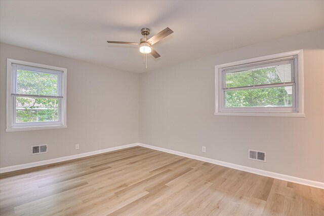 1116 Northwood Rd, Augusta, GA 30909 - spare room with light wood-style flooring and ceiling fan
