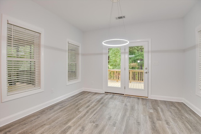 170 Grandview Dr, Mccormick, SC 29835 - unfurnished dining area with wood finished floors and baseboards