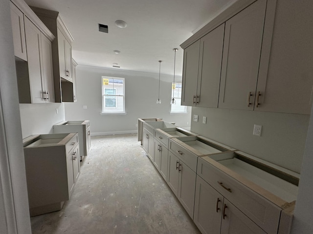 32 Coslett Dr, North Augusta, SC 29860 - kitchen featuring hanging light fixtures and baseboards