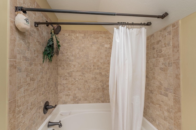 full bath featuring shower / bath combo