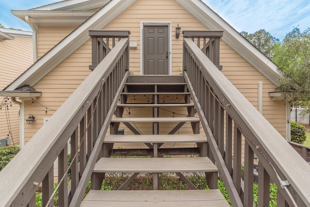 view of stairs