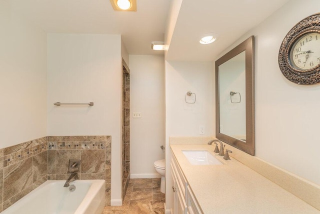 3411 Kamel Cir, Augusta, GA 30909 - bathroom with toilet, a bath, and vanity