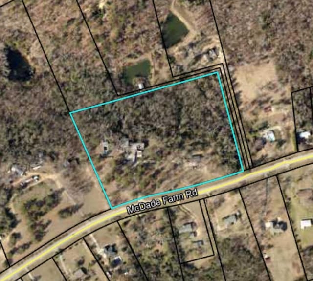 2039 Mcdade Farm Rd, Hephzibah, GA 30815 - aerial view of property's location with property parcel outlined