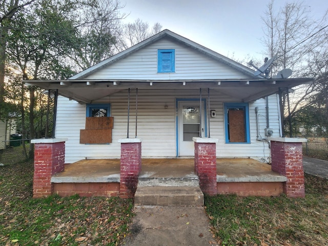 bungalow with a porch