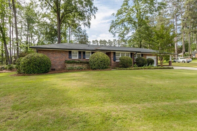 2924 Stratford Dr, Augusta, GA 30909 - single story home with an attached garage, brick siding, a front lawn, and crawl space