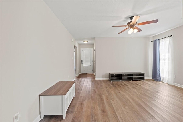 3382 Grove Landing Cir, Grovetown, GA 30813 - empty room with a ceiling fan and wood finished floors