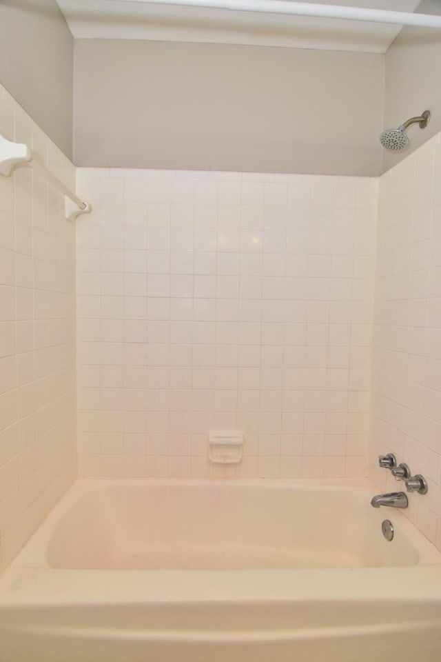 full bathroom with bathing tub / shower combination