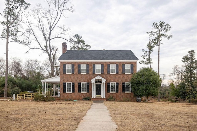 view of colonial-style house