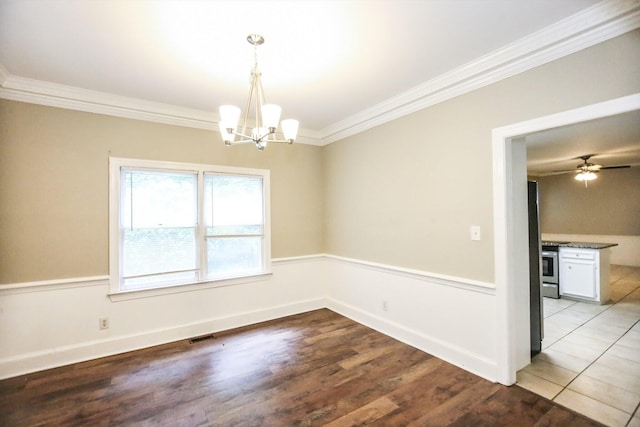 4552 Bettys Branch Way, Evans, GA 30809 - unfurnished living room with visible vents, stairs, wood finished floors, and wainscoting