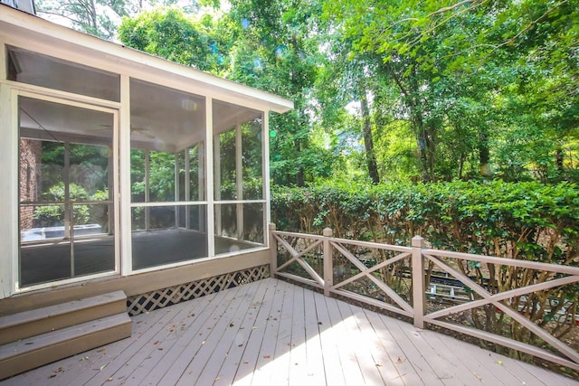 4552 Bettys Branch Way, Evans, GA 30809 - wooden deck with a sunroom
