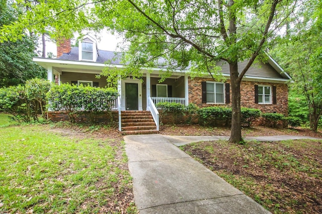 4552 Bettys Branch Way, Evans, GA 30809 - view of front of house featuring a chimney and a porch