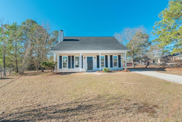 view of front of home with a porch