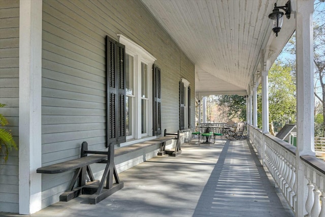 view of patio / terrace featuring covered porch