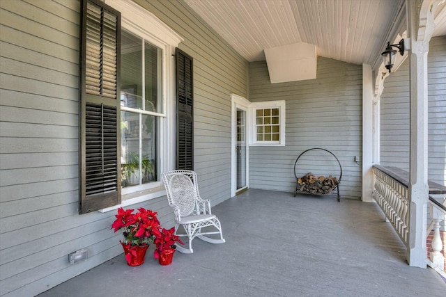 view of patio / terrace featuring a porch