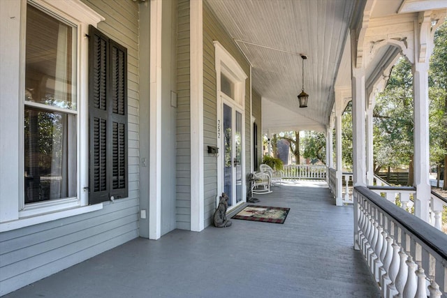 view of patio / terrace featuring covered porch