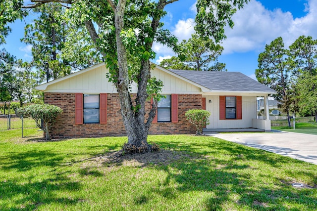 3831 Highpointe Dr, Hephzibah, GA 30815 - ranch-style home with brick siding, driveway, and roof with shingles