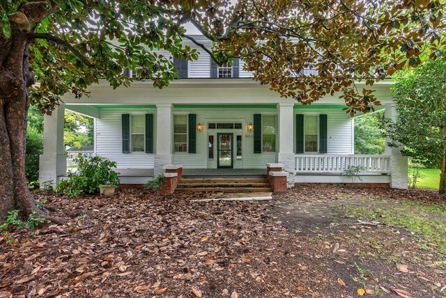 99 W Main St, Gibson, GA 30810 - view of front of property with covered porch