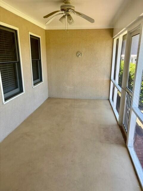2949 Hillcreek Dr, Augusta, GA 30909 - unfurnished sunroom featuring crown molding