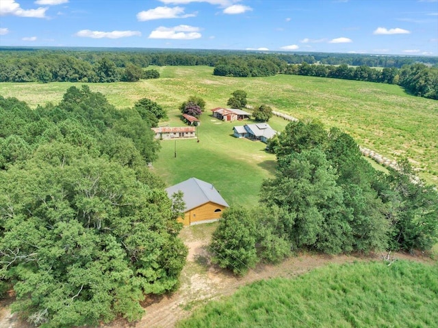 bird's eye view featuring a rural view