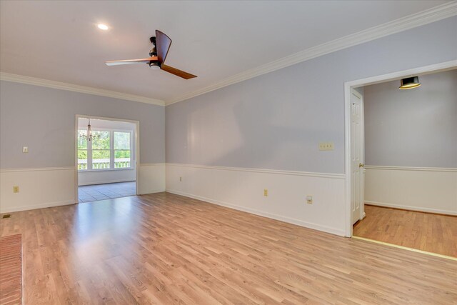 227 Water Oak Dr, Augusta, GA 30904 - living area with wood finished floors, a fireplace, crown molding, and ceiling fan