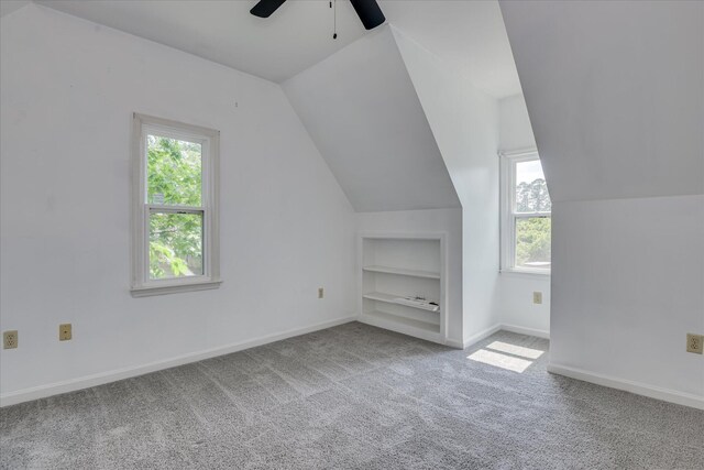 227 Water Oak Dr, Augusta, GA 30904 - carpeted office featuring lofted ceiling, a ceiling fan, and baseboards