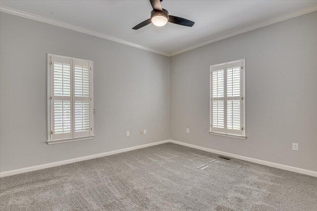 227 Water Oak Dr, Augusta, GA 30904 - dining area with ornamental molding, a chandelier, a ceiling fan, wainscoting, and tile patterned floors