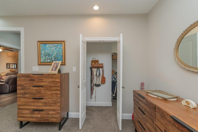 bedroom featuring carpet flooring