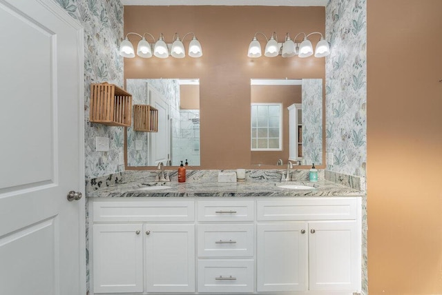 bathroom featuring vanity