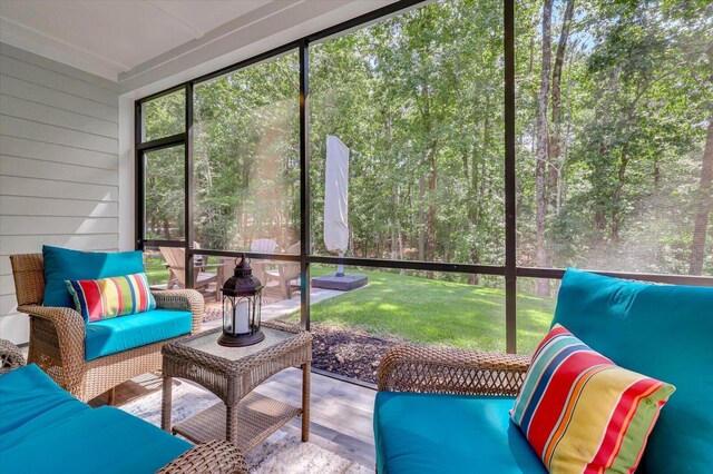 view of sunroom / solarium