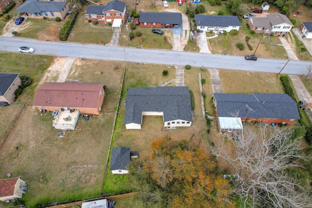 bird's eye view featuring a residential view