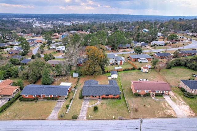 drone / aerial view with a residential view