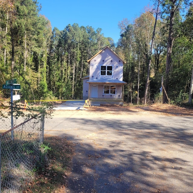 view of front of home