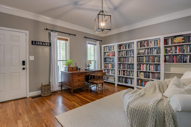207 Oleander Trl, Evans, GA 30809 - office featuring wood finished floors and crown molding