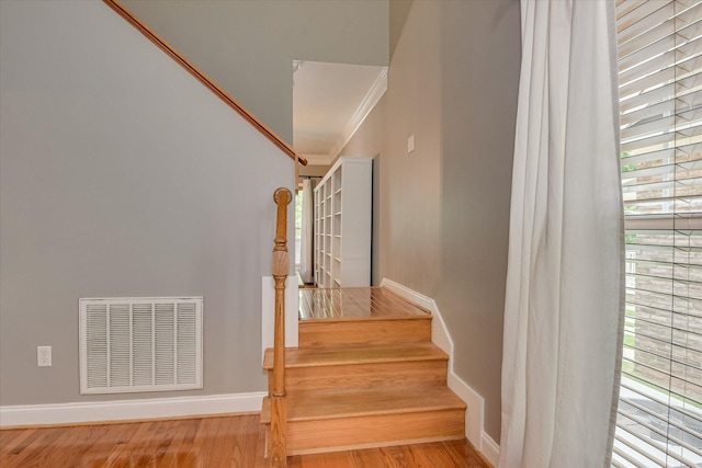 207 Oleander Trl, Evans, GA 30809 - stairs featuring wood finished floors and ornamental molding