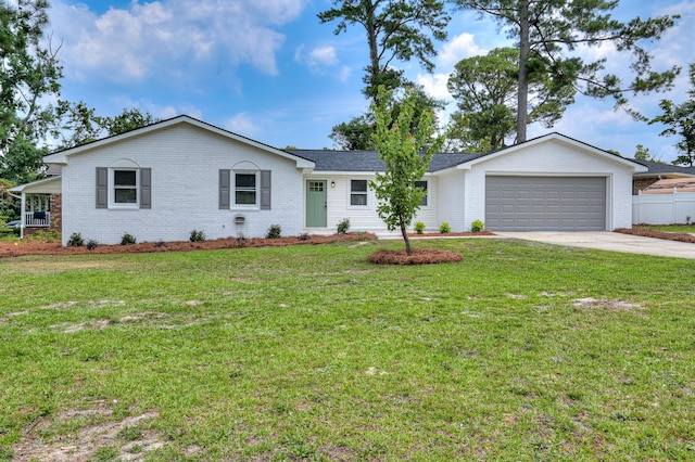 4075 Flintrock Way, Martinez, GA 30907 - ranch-style house with brick siding, concrete driveway, and a garage