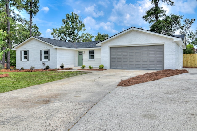 4075 Flintrock Way, Martinez, GA 30907 - single story home with concrete driveway, brick siding, and an attached garage