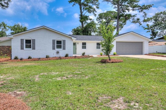 4075 Flintrock Way, Martinez, GA 30907 - ranch-style house with brick siding, driveway, and a garage