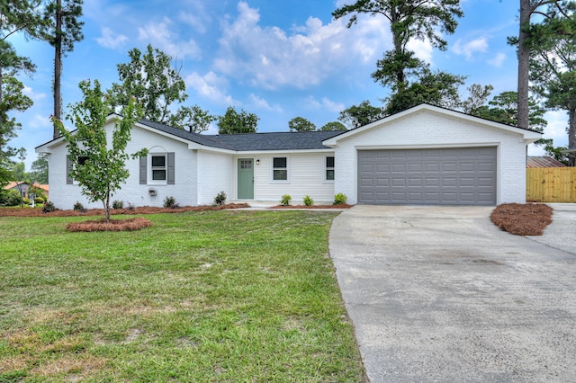 4075 Flintrock Way, Martinez, GA 30907 - single story home featuring concrete driveway, a garage, and brick siding