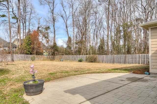 view of patio / terrace with a fenced backyard