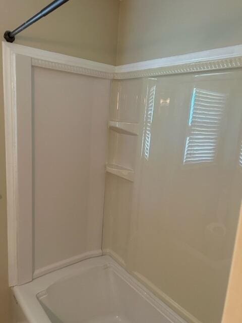 bathroom featuring bathtub / shower combination