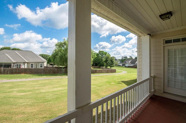 view of balcony