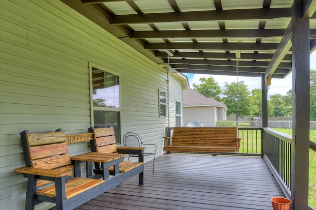 132 Running Creek Dr, North Augusta, SC 29860 - view of wooden terrace