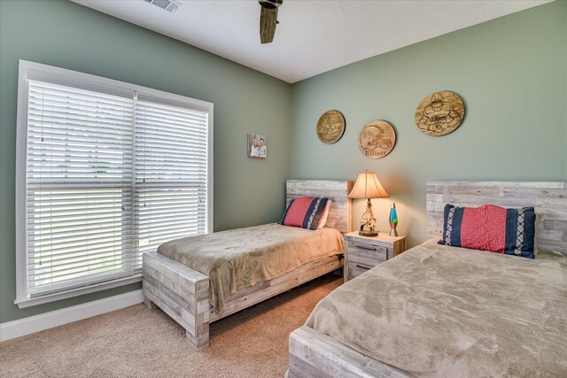 132 Running Creek Dr, North Augusta, SC 29860 - carpeted bedroom with multiple windows, baseboards, and a ceiling fan